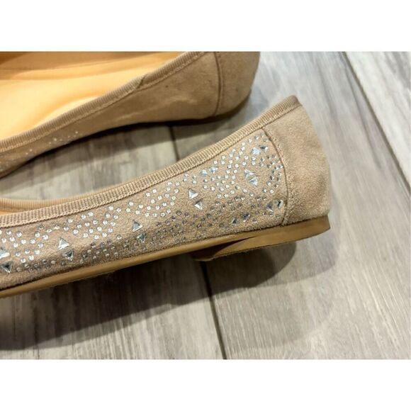 Y Not tan diamond flat slip on shoes size 7W - Picture 7 of 9